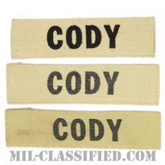 CODY[カラー/プリント/ネームテープ/パッチ/中古1点物（3枚セット）]の画像