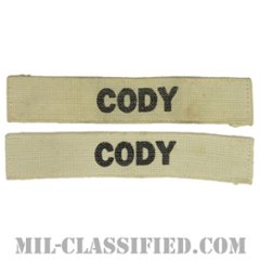 CODY[カラー/プリント/ネームテープ/パッチ/中古1点物（2枚セット）]の画像