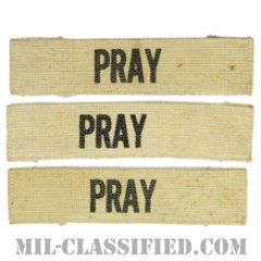 PRAY[カラー/プリント/ネームテープ/パッチ/中古1点物（3枚セット）]の画像