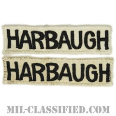 HARBAUGH[カラー/刺繍/ネームテープ/パッチ/中古1点物（2枚セット）]の画像