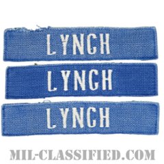 LYNCH[カラー（ブルー）/刺繍/ネームテープ/パッチ/中古1点物（3枚セット）]の画像