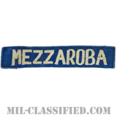 MEZZAROBA[カラー（ブルー）/刺繍/ネームテープ/パッチ/中古1点物]の画像