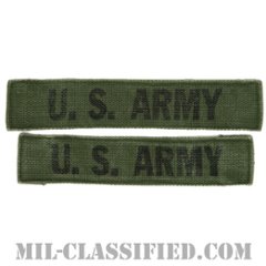 U.S.ARMY[サブデュード/プリント/ネームテープ/パッチ/中古1点物（2枚セット）]の画像