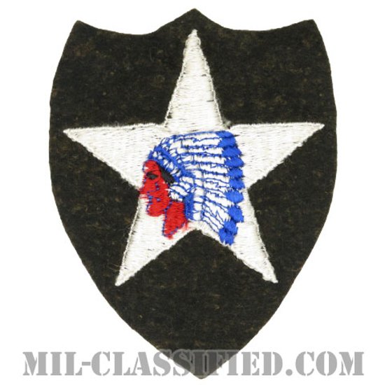 第2歩兵師団（2nd Infantry Division）[カラー/フェルト生地/パッチ/中古1点物]画像