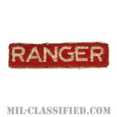 レンジャータブ (第2軍用)（Ranger Tab, 2nd Army）[カラー/カットエッジ/パッチ/中古1点物]の画像