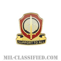 第82人事サービス大隊（82nd Personnel Services Battalion）[カラー/クレスト（Crest・DUI・DI）バッジ]の画像