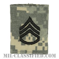 二等軍曹（Staff Sergeant (SSG)）[UCP（ACU）/ゴアテックスパーカー用スライドオン階級章]の画像