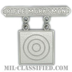 ライフル射撃技術章 (マークスマン)（Marksmanship Badge, Rifle Marksman）[カラー/鏡面仕上げ/バッジ]の画像