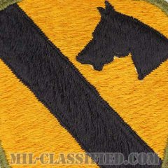 第1騎兵師団（1st Cavalry Division）[カラー/カットエッジ/パッチ/ローカルメイド(日本製)/中古1点物]画像