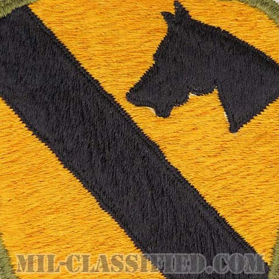 第1騎兵師団（1st Cavalry Division）[カラー/カットエッジ/パッチ/ローカルメイド(日本製)/中古1点物]画像