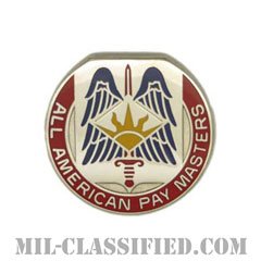 第82財務大隊（82nd Finance Battalion）[カラー/クレスト（Crest・DUI・DI）バッジ]の画像
