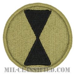 第7歩兵師団（7th Infantry Division）[OCP/メロウエッジ/ベルクロ付パッチ]の画像