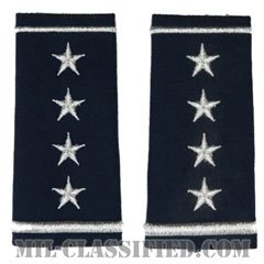 大将（General (GEN)）[空軍ブルー/ショルダー階級章/ロングサイズ肩章/ペア（2枚1組）]の画像