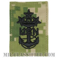 海軍最先任上等兵曹（Master Chief Petty Officer of the Navy）[NWU Type3（AOR2）/キャップ用階級章/パッチ]の画像