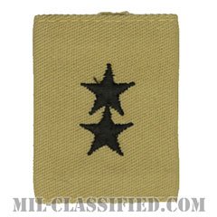 少将（Major General (MG)）[デザート/ゴアテックスパーカー用スライドオン階級章]の画像