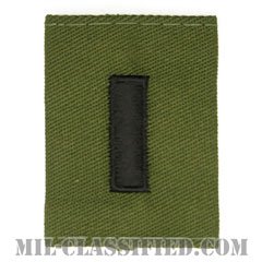 中尉（First Lieutenant (1LT)）[サブデュード/ゴアテックスパーカー用スライドオン階級章]の画像