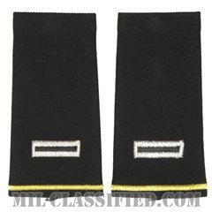 准尉 (CW5)（Chief Warrant Officer 5 (CW5)）[ブラック/ショルダー階級章/ロングサイズ肩章/ペア（2枚1組）]の画像