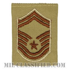 上級曹長（Senior Master Sergeant）[デザート（Desert）/ゴアテックスパーカー用スライドオン空軍階級章]の画像