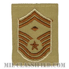 先任上級曹長（First Sergeant (E-8)）[デザート（Desert）/ゴアテックスパーカー用スライドオン空軍階級章]の画像