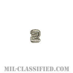 数字2 (シルバー)（Numeral "2", Block, Silver）[リボン用デバイス（Attachment Device）]の画像