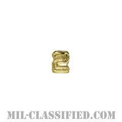 数字2 (ゴールド)（Numeral "2", Block, Gold）[リボン用デバイス（Attachment Device）]の画像