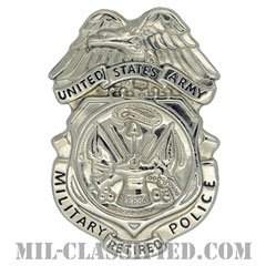 憲兵章 (引退者用)（Retired, Military Police Badge）[カラー/鏡面仕上げ/バッジ/ピンバック]の画像