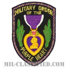 パープルハート章（MILITARY ORDER OF THE PURPLE HEART）[カラー/カットエッジ/パッチ/ノベルティ]の画像