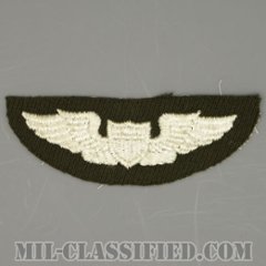 航空機操縦士章 (パイロット)（Air Force Pilot Badge）[カラー/ギャバジン生地/パッチ/1点物]の画像