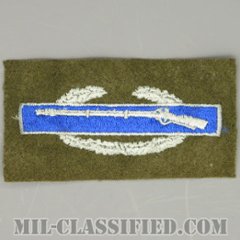 戦闘歩兵章 (ファースト)（Combat Infantryman Badge (CIB), First Award）[カラー/ウール生地/パッチ/1点物]の画像