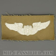 グライダー操縦士章（Glider Pilot Badge）[カラー/カーキ生地/パッチ/1点物]の画像