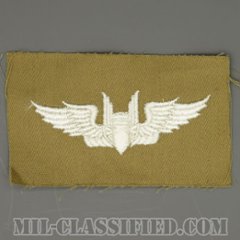 機上射手章 (エアガンナー)（AAF Air Gunner Wing Badge）[カラー/カーキ生地/パッチ/1点物]の画像