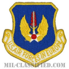 在欧アメリカ空軍（Air Forces In Europe Command）[カラー/カットエッジ/パッチ]の画像