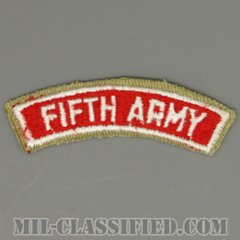 第5募兵コマンドタブ（Recruiting Command Fifth Army Tab）[カラー/カットエッジ/パッチ/1点物]の画像