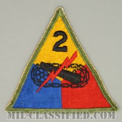 第2機甲師団（2nd Armored Division）[カラー/カットエッジ/パッチ/中古1点物]の画像