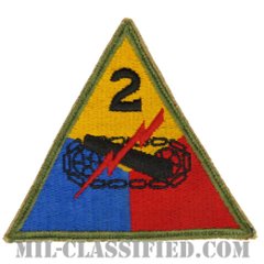 第2機甲師団（2nd Armored Division）[カラー/カットエッジ/パッチ/中古1点物]の画像