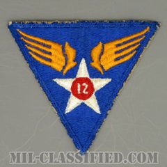 第12空軍（12th Air Force）[カラー/カットエッジ/パッチ/中古1点物]の画像