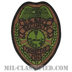 Naval Security Force (キングス・ベイ海軍潜水艦基地トライデント整備所憲兵隊)[サブデュード/メロウエッジ/パッチ]の画像