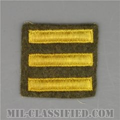 海外勤務(派遣)章 3連(勤続1年6ヶ月)（Overseas Service Bar）[ウール・フェルト生地/パッチ/中古1点物]の画像