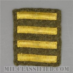 海外勤務(派遣)章 4連(勤続2年)（Overseas Service Bar）[ウール・フェルト生地/パッチ/中古1点物]の画像