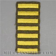 海外勤務(派遣)章 7連(勤続3年6ヶ月)（Overseas Service Bar）[ウール・フェルト生地/パッチ/中古1点物]の画像