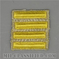 海外勤務(派遣)章 4連(勤続2年)（Overseas Service Bar）[カーキ・ツイル生地/パッチ/中古1点物]の画像