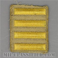 海外勤務(派遣)章 4連(勤続2年)（Overseas Service Bar）[カーキ・ツイル生地/パッチ/中古1点物]の画像