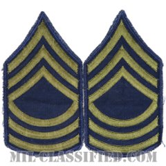 曹長（Master Sergeant (MSG)）[カットエッジ/階級章（1951-1959）/パッチ/ペア（2枚1組）/中古1点物]の画像