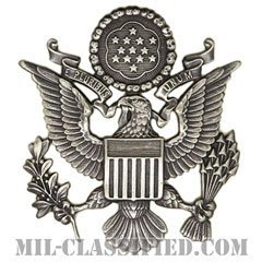 アメリカ空軍制帽用帽章 (将校用・男性用)（Air Force Service Cap Device, Officer, Male）[カラー/燻し銀/バッジ]の画像
