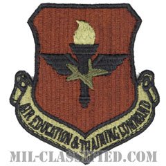 航空教育・訓練軍団（Air Education and Training Command）[OCP/カットエッジ/ベルクロ付パッチ]の画像
