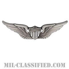 飛行士章 (ベーシック・パイロット)（Army Aviator (Pilot), Basic）[カラー/燻し銀/バッジ]の画像
