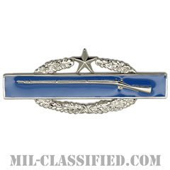 戦闘歩兵章 (セカンド)（Combat Infantryman Badge (CIB), Second Award）[カラー/鏡面仕上げ/バッジ]の画像