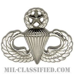 空挺章 (マスター)（Parachutist Badge, Master）[カラー/鏡面仕上げ/バッジ]の画像