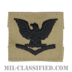 三等兵曹（Petty Officer Third Class）[デザート/海軍階級章/キャップ用パッチ]の画像