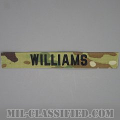WILLIAMS [OCP/ブラック刺繍/ネームテープ/縫い付け用パッチ]の画像
